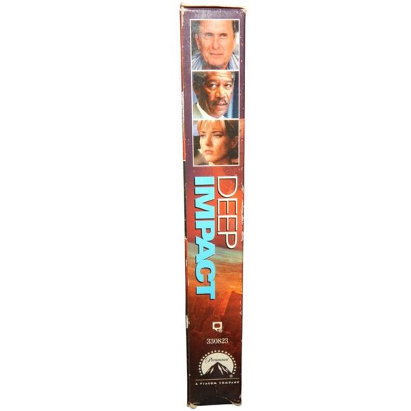 DEEP IMPACT vintage VHS Morgan Freeman Tea Leoni Elijah Wood Robert Duvall - Picture 5 of 7